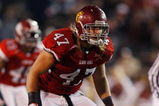 MOBILE, AL - JANUARY 24:  Clay Matthews #47 of the South Team lines up during the game against the North Team during the Under Armour Senior Bowl on January 24, 2009 at Ladd-Peebles Stadium in Mobile, Alabama.  (Photo by Chris Graythen/Getty Images for Under Armour)