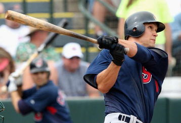 TEMPE, AZ - MARCH 08:  Grady Sizemore #24 of the Cleveland Indians bats against the Oakland Athletics during the spring training game at Phoenix Municipal Stadium on March 8, 2009 in Tempe, Arizona. The A's defeated the Indians 8-5.  (Photo by Christian Petersen/Getty Images)