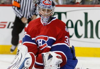 MONTREAL- MARCH 10:  Carey Price #31 of the Montreal Canadiens stops the puck during the first period of the game against the Edmonton Oilers at the Bell Centre on March 10, 2009 in Montreal, Quebec, Canada.  (Photo by Richard Wolowicz/Getty Images)