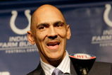 INDIANAPOLIS - JANUARY 12: Tony Dungy, head coach of the Indianapolis Colts, speaks to the media at the Indianapolis Colts Complex on January 12, 2009 in Indianapolis, Indiana.  Dungy retires after seven years with the Colts.  (Photo by Ron Hoskins/Getty Images)