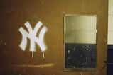 NEW YORK - JUNE 3: A general view of a New York Yankee logo on a door at Yankee Stadium on June 3, 2008 in the Bronx borough of New York City. The 85 year old ball park will be closed after the 2008 season as the New York Yankees move to the new Yankee Stadium to begin the 2009 season. (Photo by Nick Laham/Getty Images)