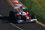 MELBOURNE, AUSTRALIA - MARCH 29:  Jarno Trulli of Italy and Toyota drives on his way to finishing in third position during the Australian Formula One Grand Prix at the Albert Park Circuit on March 29, 2009 in Melbourne, Australia.  (Photo by Mark Thompson/Getty Images)