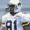 19 Sep 1998:  Wide receiver Brahms Derenoncourt #81 of the Wyoming Cowboys in action during the game against the Georgia Bulldogs at the Sanford Stadium in Athens, Georgia. The Bulldogs defeated the Cowboys 16-9. Mandatory Credit: Scott Halleran  /Allspor