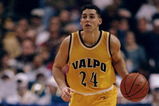 20 Mar 1998:  Guard Bryce Drew of the Valparaiso Crusaders in action against the Rhode Island Rams during an NCAA tournament game at the Kiel Arena in St. Louis, Missouri.  Rhode Island defeated Valparaiso 74-68. Mandatory Credit: Matthew Stockman  /Allsp