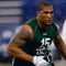 INDIANAPOLIS, IN - FEBRUARY 23:  Defensive lineman Larry English of Northern Illinois runs during the NFL Scouting Combine presented by Under Armour at Lucas Oil Stadium on February 23, 2009 in Indianapolis, Indiana. (Photo by Scott Boehm/Getty Images)