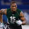 INDIANAPOLIS, IN - FEBRUARY 23:  Defensive lineman Larry English of Northern Illinois runs during the NFL Scouting Combine presented by Under Armour at Lucas Oil Stadium on February 23, 2009 in Indianapolis, Indiana. (Photo by Scott Boehm/Getty Images)
