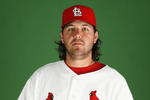 JUPITER, FL - FEBRUARY 20:  Pitcher Chris Perez #34 of the St. Louis Cardinals poses during photo day at Roger Dean Stadium on February 20, 2009 in Jupiter, Florida.  (Photo by Doug Benc/Getty Images)