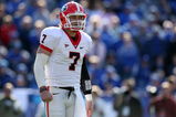 LEXINGTON, KY - NOVEMBER 08: Matthew Stafford #7 of the Georgia Bulldogs is pictured during the game against the Kentucky Wildcats at the Commonwealth Stadium on November 8, 2008 in Lexington, Kentucky. (Photo by Andy Lyons/Getty Images)