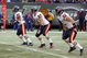 EAST RUTHERFORD, NJ - NOVEMBER 19:  Lance Briggs #55, Brian Urlacher #54, Hunter Hillenmeyer #92 of the Chicago Bears gets moves off the line during the game against the New York Jets on November 19, 2006 at Giants Stadium in East Rutherford, New Jersey.The Bears defeated the Jets 10-0.  (Photo by Jim McIsaac/Getty Images)