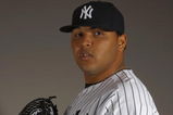 TAMPA, FL - FEBRUARY 21:  Humberto Sanchez of the New York Yankees poses during Photo Day on February 21, 2008 at Legends Field in Tampa, Florida. (Photo by Nick Laham/Getty Images)