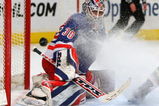 NEW YORK - MARCH 24:  Henrik Lundqvist #30 of the New York Rangers makes a save against the Minnesota Wild at Madison Square Garden March 24, 2009 in New York City.  (Photo by Jim McIsaac/Getty Images)