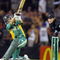 AUCKLAND, NEW ZEALAND - FEBRUARY 13:  South Africa's Boeta Dippenaar in action watched by New Zealand's wicket keeper brendon McCullum during the first ODI cricket match played at Eden Park in Auckland, New Zealand, Friday, Feb 13th. South Africa won the match by five wickets.  (Photo by Phil Walter/Getty Images)