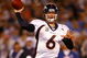 SAN DIEGO - DECEMBER 28:  Quarterback Jay Cutler #6 of the Denver Broncos throws a pass against the San Diego Chargers during the NFL game at Qualcomm Stadium on December 28, 2008 in San Diego, California.  (Photo by Jeff Gross/Getty Images)