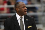 GLENDALE, AZ - MARCH 28:  Head Coach Mike Anderson of the Missouri Tigers adjusts his team against the Connecticut Huskies in the Elite Eight of the NCAA Division I Men's Basketball Tournament at the University of Phoenix Stadium on March 28, 2009 in Glendale, Arizona.  (Photo by Ronald Martinez/Getty Images)