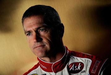 DAYTONA BEACH, FL - FEBRUARY 05:  Bobby Labonte, driver of the #96 ASK.com Ford, poses during NASCAR media day at Daytona International Speedway on February 5, 2009 in Daytona, Florida.  (Photo by Rusty Jarrett/Getty Images for NASCAR)