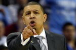 MEMPHIS, TN - MARCH 29:  Head coach Jeff Capel of the Oklahoma Sooners points in the first half while taking on the North Carolina Tar Heels during the NCAA Men's Basketball Tournament South Regional Final at the FedExForum on March 29, 2009 in Memphis, Tennessee.  (Photo by Joe Murphy/Getty Images)