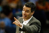 CHARLOTTE, NC - MARCH 27:  Head coach Tony Bennett of the Washington State Cougars points against the North Carolina Tar Heels during the 2008 NCAA Men's East Regional Semifinal at Bobcats Arena on March 27, 2008 in Charlotte, North Carolina.  (Photo by Kevin C. Cox/Getty Images)