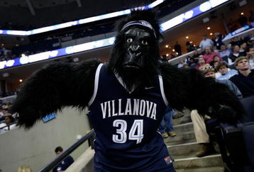 MEMPHIS, TN - MARCH 29:  A Villanova fan wears a gorilla suit during the North Carolina Tar Heels and Oklahoma Sooners NCAA Men's Basketball Tournament South Regional Final at the FedExForum on March 29, 2009 in Memphis, Tennessee. Villanova will play the winner between the Tar Heels and the Sooners. (Photo by Joe Murphy/Getty Images)