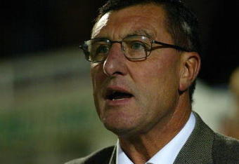 NORTHAMPTON, ENGLAND - OCTOBER 10:  Brian Talbot manager of Oxford United takes notes during the Coca Cola League Two match between Northampton Town and Oxford United at Sixfields Stadium on October 10, 2005 in Northampton, England.  (Photo by Pete Norton/Getty Images)