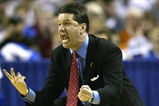 KANSAS CITY, MO - MARCH 21:  Head coach John Calipari of the Memphis Tigers encourages his players in the second half against the Oklahoma State Cowboys during the second round of the NCAA Division I Men's Basketball Tournament at Kemper Arena on March 21, 2004 in Kansas City, Missouri. The Oklahoma State Cowboys defeated the Memphis Tigers 70-53.  (Photo by Elsa/Getty Images)