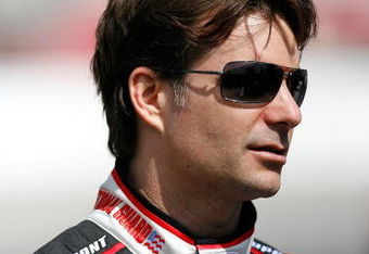 HAMPTON, GA - MARCH 08:  Jeff Gordon, driver of the #24 DuPont/National Guard Youth Challenge Chevrolet, stands on pit road prior to the start of the NASCAR Sprint Cup Series Kobalt Tools 500 at the Atlanta Motor Speedway on March 8, 2009 in Hampton, Georgia.  (Photo by Kevin C. Cox/Getty Images)