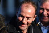 CHELTENHAM, UNITED KINGDOM - JANUARY 24:  Ex Footballer Alan Shearer in the winners enclosure after W.T.Kennedy on The Sawyer landed The Betchronicle.com Trophy Steeple Chase race at Cheltenham Racecourse on January 24, 2009 in Cheltenham, England.  (Photo by Julian Finney/Getty Images)