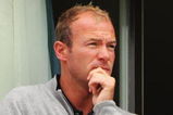 CARNOUSTIE, UNITED KINGDOM - JULY 19:  Former Newcastle United and England footballer Alan Shearer watches from a balcony during the first round of The 136th Open Championship at the Carnoustie Golf Club on July 19, 2007 in Carnoustie, Scotland.  (Photo by Andrew Redington/Getty Images)