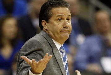 KANSAS CITY, MO - MARCH 19:  Head Coach John Calipari of the Memphis Tigers reacts from the sideline during their  first round game against the CSUN Matadors in the first half of the NCAA Division I Men's Basketball Tournament at the Sprint Center on March 19, 2009 in Kansas City, Missouri. The Tigers defeated the Matadors 81-70.  (Photo by Jamie Squire/Getty Images)