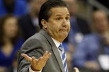 KANSAS CITY, MO - MARCH 19:  Head Coach John Calipari of the Memphis Tigers reacts from the sideline during their  first round game against the CSUN Matadors in the first half of the NCAA Division I Men's Basketball Tournament at the Sprint Center on March 19, 2009 in Kansas City, Missouri. The Tigers defeated the Matadors 81-70.  (Photo by Jamie Squire/Getty Images)
