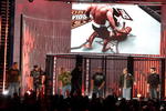 CULVER CITY, CA - DECEMBER 14:  Rapper LL Cool J with UFC fighters perform onstage at Spike TV's 2008 'Video Game Awards' held at Sony Pictures' Studios on December 14, 2008 in Culver City, California.  (Photo by Kevin Winter/Getty Images for Spike TV)