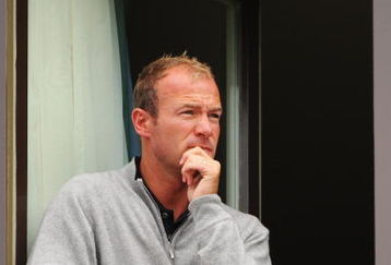 CARNOUSTIE, UNITED KINGDOM - JULY 19:  Former Newcastle United and England footballer Alan Shearer watches from a balcony during the first round of The 136th Open Championship at the Carnoustie Golf Club on July 19, 2007 in Carnoustie, Scotland.  (Photo by Andrew Redington/Getty Images)