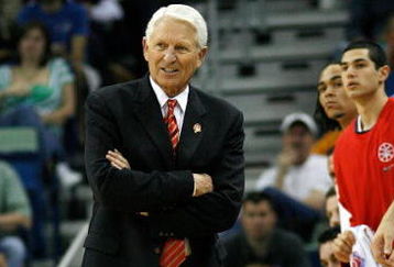 NEW ORLEANS - MARCH 16:  Head coach Lute Olson of the Arizona Wildcats walks the sidelines during the first half against the Purdue Boilermakers in round one of the NCAA Men's Basketball Tournament at the New Orleans Arena on March 16, 2007 in New Orleans, Louisiana.  (Photo by Chris Graythen/Getty Images)