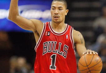 CHARLOTTE, NC - MARCH 3: Derrick Rose #1 of the Chicago Bulls signals on court against the Charlotte Bobcats during their game at Time Warner Cable Arena on March 3, 2009 in Charlotte, North Carolina.  NOTE TO USER: User expressly acknowledges and agrees that, by downloading and/or using this Photograph, user is consenting to the terms and conditions of the Getty Images License Agreement. (Photo by: Streeter Lecka/Getty Images)