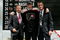 COLUMBUS, OH - JUNE 22:  Second overall pick James vanRiemsdyk of the Philadelphia Flyers poses with team General Manager Paul Holmgren,right, along with another member of team personnel onstage after being drafted in the first round of the 2007 NHL Entry Draft at Nationwide Arena on June 22, 2007 in Columbus, Ohio.  (Photo by Bruce Bennett/Getty Images)