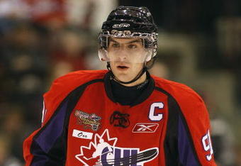OSHAWA, ON - JANUARY 14:  John Tavares #91 of Team Orr skates in the 2009 Home Hardware CHL/NHL Top Prospects Game against Team Cherry on Wednesday January 14, 2009 at the General Motors Centre in Oshawa, Ontario. Team Orr defeated Team Cherry 6-1. (Photo by Claus Andersen/Getty Images)