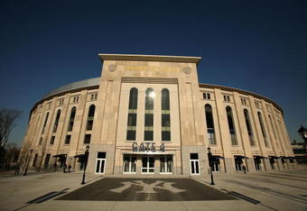 NEW YORK - MARCH 31:  The new Yankee Stadium is shown on March 31, 2009 in the Bronx borough of New York City.  (Photo by Ezra Shaw/Getty Images)