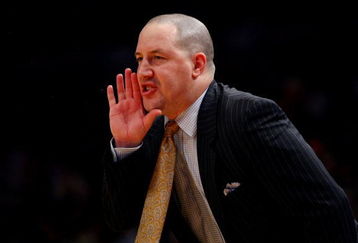 NEW YORK - MARCH 12:  Head Coach Buzz Williams of the Marquette Golden Eagles reacts on the sidelines during a game against the Villanova Wildcats during the second round of the Big East Tournament at Madison Square Garden on March 12, 2009 in New York City.  (Photo by Chris McGrath/Getty Images)