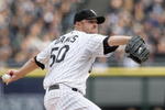 CHICAGO - OCTOBER 5:  Starting pitcher John Danks #50 of the Chicago White Sox throws a pitch against the Tampa Bay Rays in Game Three of the ALDS during the 2008 MLB Playoffs at U.S. Cellular Field on October 5, 2008 in Chicago, Illinois. (Photo by M. Spencer Green/Pool-Getty Images)