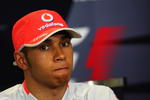 MELBOURNE, AUSTRALIA - MARCH 27:  Lewis Hamilton of Great Britain and McLaren Mercedes attends the drivers press conference following practice for the Australian Formula One Grand Prix at the Albert Park Circuit on March 27, 2009 in Melbourne, Australia.  (Photo by Mark Thompson/Getty Images)