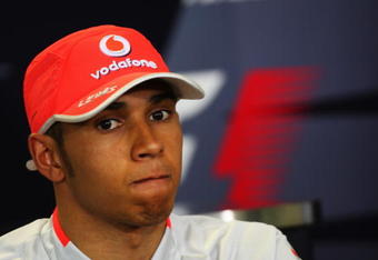 MELBOURNE, AUSTRALIA - MARCH 27:  Lewis Hamilton of Great Britain and McLaren Mercedes attends the drivers press conference following practice for the Australian Formula One Grand Prix at the Albert Park Circuit on March 27, 2009 in Melbourne, Australia.  (Photo by Mark Thompson/Getty Images)