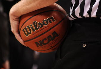 OKLAHOMA CITY - MARCH 13:  A detail shot of a basketball during the Phillips 66 Big 12 Men's Basketball Championship Semifinals at the Ford Center March 13, 2009 in Oklahoma City, Oklahoma.  (Photo by Ronald Martinez/Getty Images)