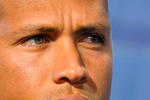 TAMPA - FEBRUARY 17: Infielder Alex Rodriguez of the New York Yankees talks during a press conference February 17, 2008 at the George M. Steinbrenner Field in Tampa, Florida. The Yankees third baseman admitted to taking a substance known as 'boli' acquired with his cousin in the Dominican Republic in 2001.  (Photo by Al Messerschmidt/Getty Images)