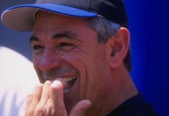 24 May 1998: Manager Bobby Valentine #2 of the New York Mets in action during a agme against the Milwaukee Brewers at Shea Stadium in Flushing, New York. The Mets defeated the Brewers 8-3.