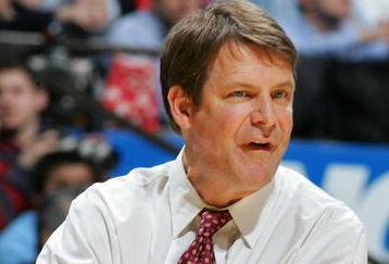 EAST RUTHERFORD, NJ - MARCH 23: Head Coach Tim Floyd of the University of Southern California looks on from the sideline against the University of North Carolina Tar Heels during the NCAA Men's East Regional Semifinal at Continental Airlines Arena on March 23, 2007 in East Rutherford, New Jersey.  (Photo by Jim McIsaac/Getty Images)