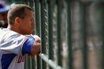 JUPITER, FL - MARCH 3:  Alex Rodriguez #13 of the Dominican Republic watches his team take on the Florida Marlins during an exhibition game at Roger Dean Stadium March 3, 2009 in Jupiter, Florida.  (Photo by Doug Benc/Getty Images)