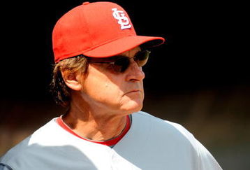 FORT LAUDERDALE, FL - FEBRUARY 26: Manager Tony LaRussa of the St Louis Cardinals looks on during a spring training game against the Baltimore Orioles at Fort Lauderdale Stadium on February 26, 2009 in Fort Lauderdale, Florida. (Photo by Rob Tringali/Getty Images)