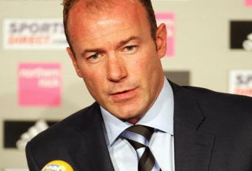 NEWCASTLE UPON TYNE, ENGLAND - APRIL 02:  Alan Shearer attends a press conference on his first day as Newcastle United Manager on April 2, 2009 in Newcastle upon Tyne, England.  (Photo by Bryn Lennon/Getty Images)