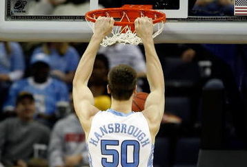 MEMPHIS, TN - MARCH 29:  Tyler Hansbrough #50 of the North Carolina Tar Heels dunks the ball while taking on the Oklahoma Sooners during the NCAA Men's Basketball Tournament South Regional Final at the FedExForum on March 29, 2009 in Memphis, Tennessee.  (Photo by Joe Murphy/Getty Images)