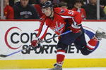 WASHINGTON - MARCH 27:  Mike Green #52 of the Washington Capitals takes the shot against the Tampa Bay Lightning on March 27, 2009 at the Verizon Center in Washington, D.C. The Capitals defeated the Lightning 5-3.  (Photo by Bruce Bennett/Getty Images)