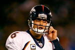 SAN DIEGO - DECEMBER 28:  Quarterback Jay Cutler #6 of the Denver Broncos walks to the sidelines during the NFL game against the San Diego Chargers at Qualcomm Stadium on December 28, 2008 in San Diego, California. The Chargers defeated the Broncos 52--21.  (Photo by Jeff Gross/Getty Images)